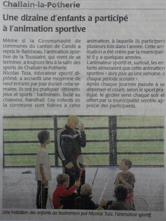 Animation Challain La Potherie